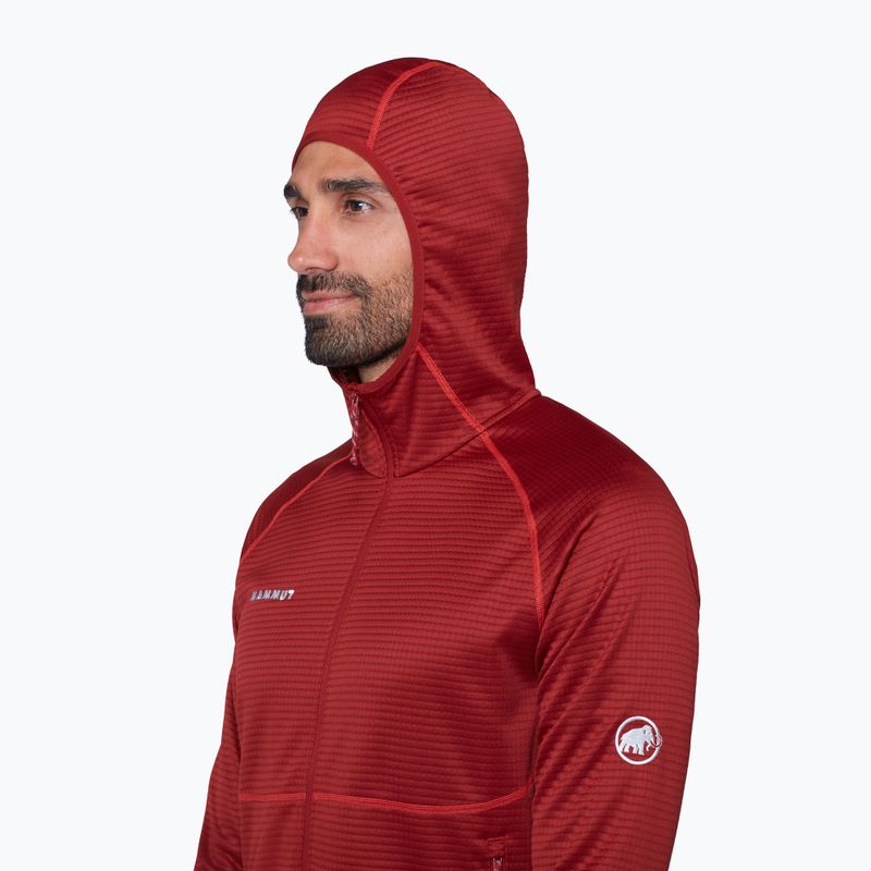 Men's trekking sweatshirt Mammut Crag ML Hooded dark mammut red 5