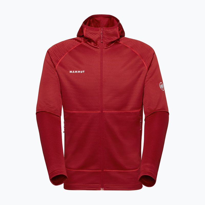 Men's trekking sweatshirt Mammut Crag ML Hooded dark mammut red 6