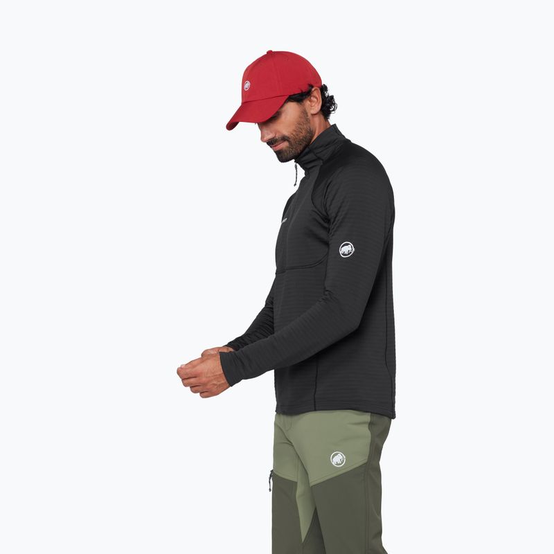Men's sweatshirt Mammut Taiss ML Half Zip Pull black 4