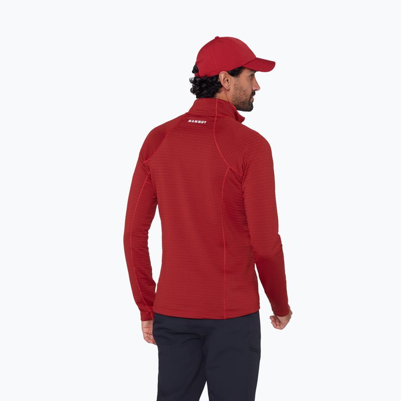Men's sweatshirt Mammut Taiss ML Half Zip Pull dark mammut red 3
