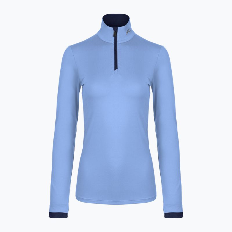 Women's Ski sweatshirt KJUS Feel Midlayer Half Zip blue opal