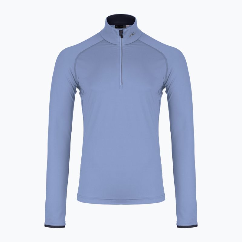 Men's KJUS Feel Midlayer Half Zip neptune/deep space ski sweatshirt