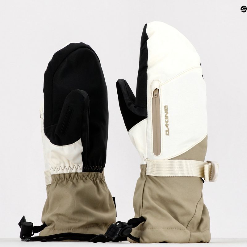 Women's Dakine Sequoia Gore-Tex Mitt beige snowboard glove D10003174 11