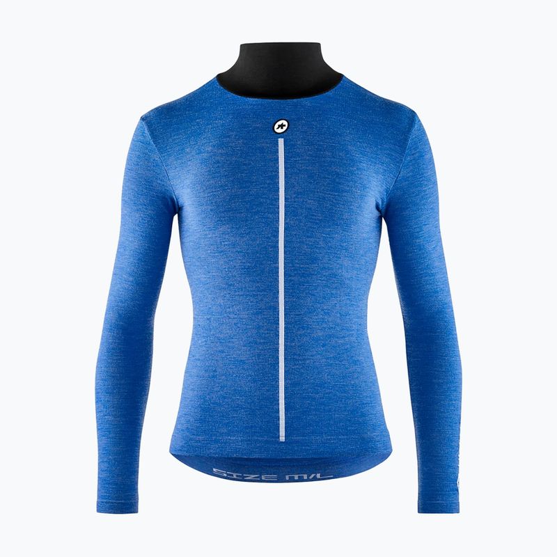Men's ASSOS Ultraz Winter Skin Layer P1 cycling longsleeve calypso blu 8