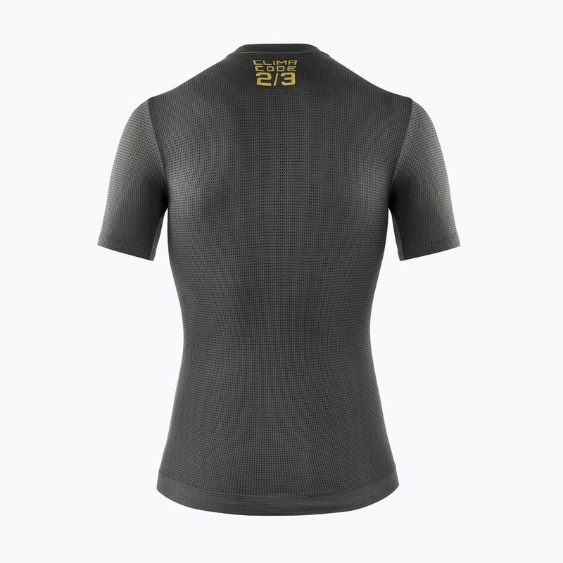 Men's ASSOS Spring Fall Skin Layer P1 cycling jersey anthracite grey 2