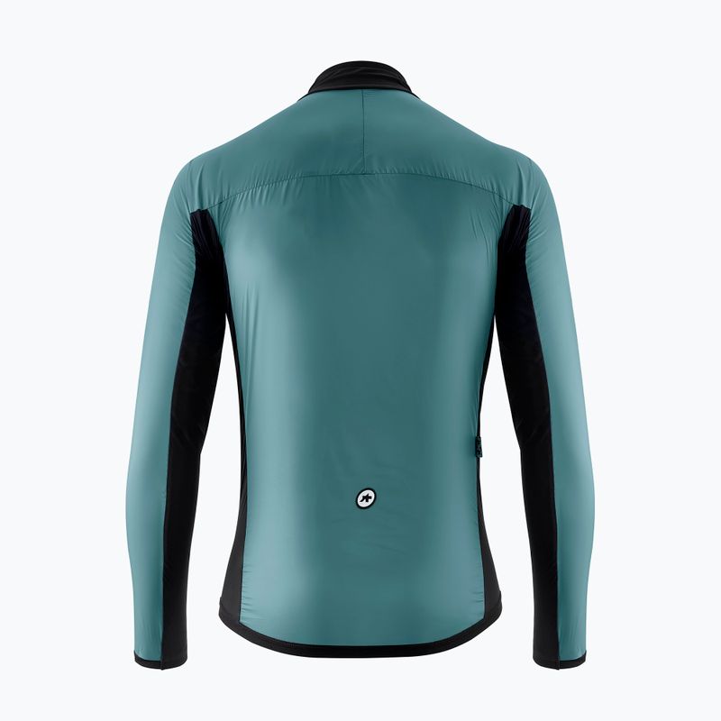 Men's ASSOS Mille GT C2 Wind foundation green cycling jacket 2