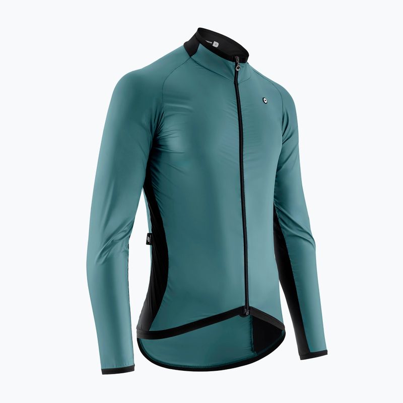 Men's ASSOS Mille GT C2 Wind foundation green cycling jacket 3