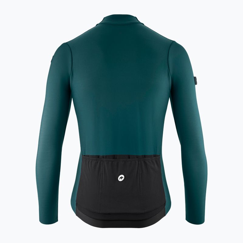 Men's ASSOS Mille GT Spring Fall C2 foundation green cycling sweatshirt 2