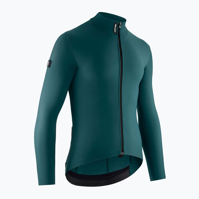 Men's ASSOS Mille GT Spring Fall C2 foundation green cycling sweatshirt 3