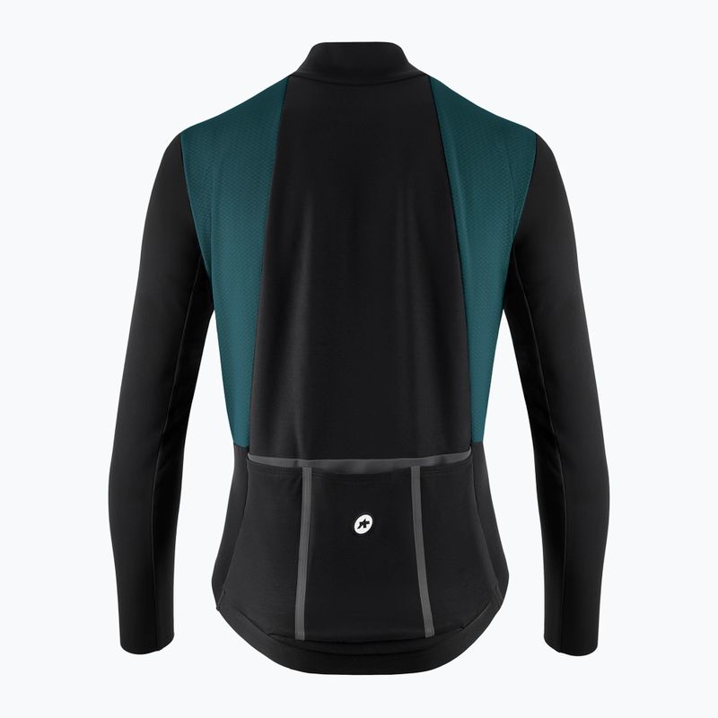 Men's ASSOS Mille GT Hashoogi 3/3 Winter S11 foundation green cycling jacket 2