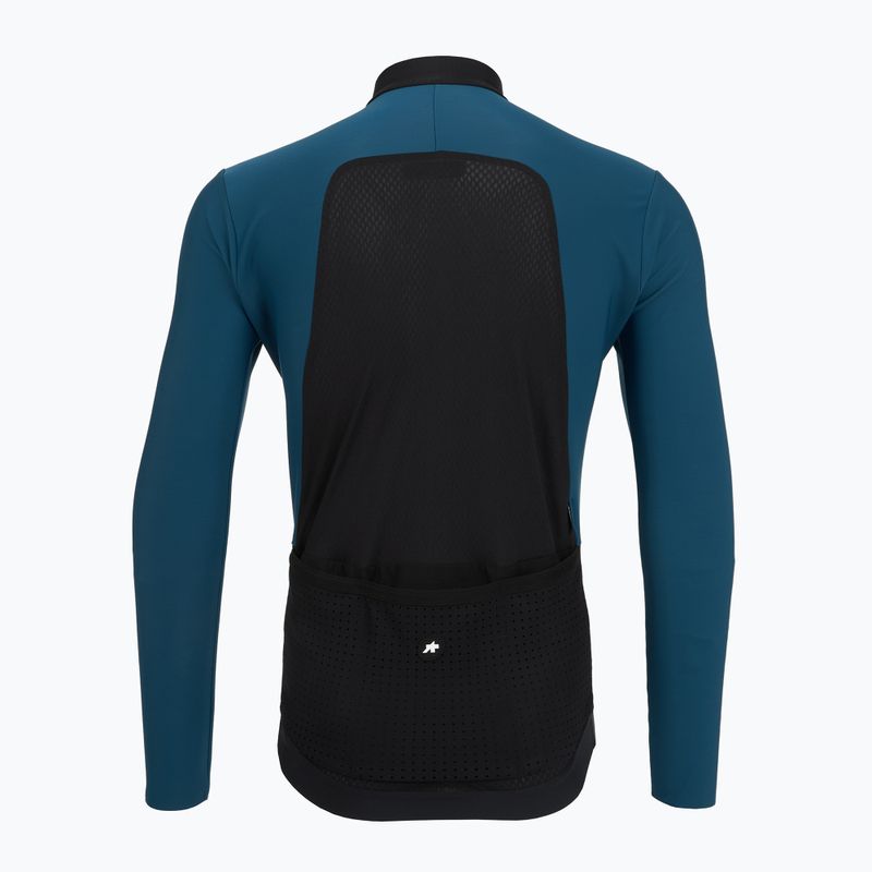 Men's cycling longsleeve ASSOS Equipe R S11 Spring Fall petrol blue 2