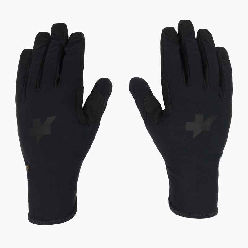 ASSOS Spring Fall P1 black cycling gloves 2