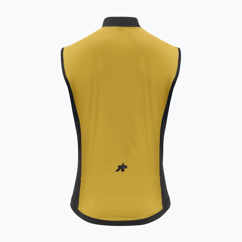 Men's cycling vest ASSOS Mille GT Wind S11 golden yellow 2