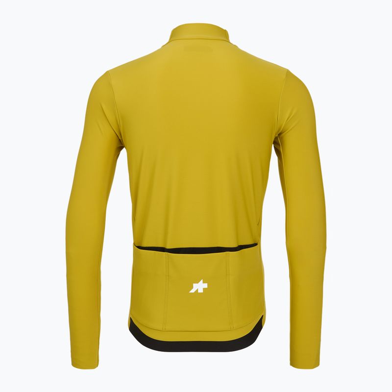 Men's cycling longsleeve ASSOS Mille GT Spring Fall Jersey S11 golden yellow 2