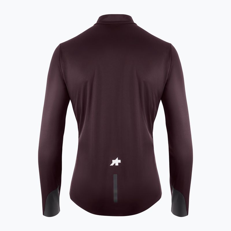 Men's cycling jacket ASSOS Mille GT Shell S11 Evo mulberry brown 2