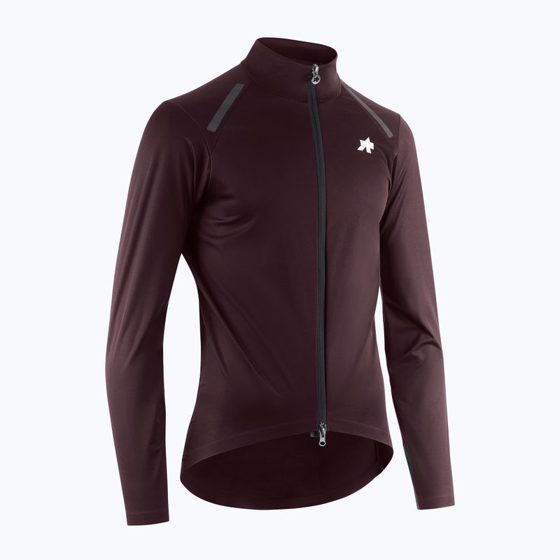 Men's cycling jacket ASSOS Mille GT Shell S11 Evo mulberry brown 4