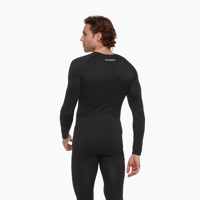 Men's thermal active sweatshirt Mammut All-Mountain Seamless BL Mid black/white 2