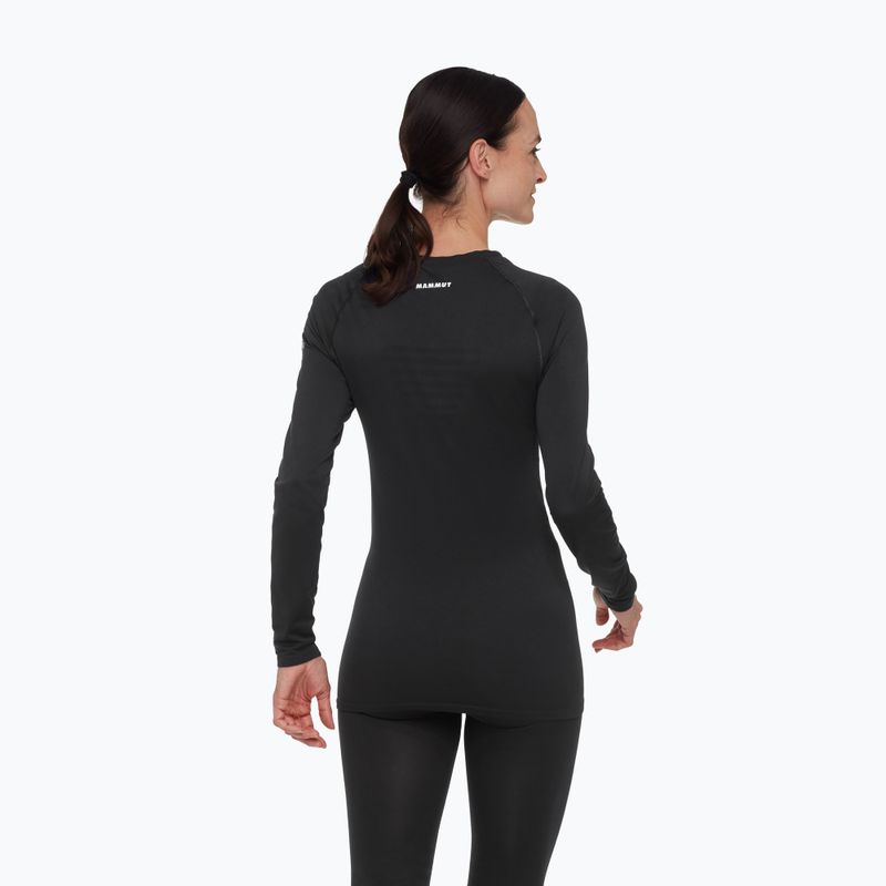 Women's thermal active sweatshirt Mammut All-Mountain Seamless BL Mid black/white 2