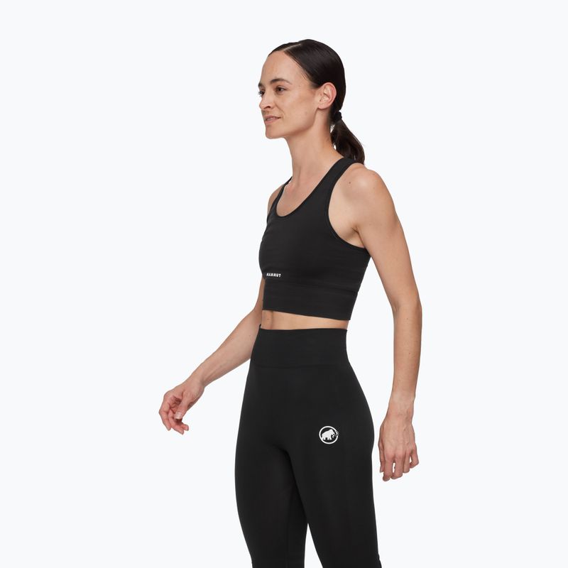 Thermal sports bra Mammut All-Mountain Seamless BL Sport black/white 3
