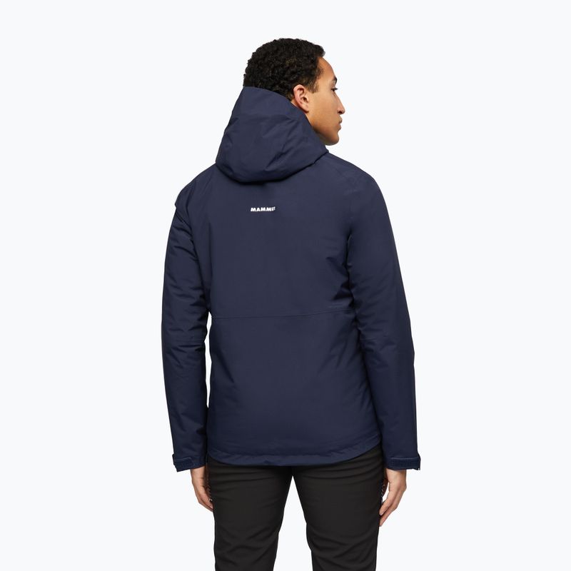 Men's rain jacket Mammut Linard HS Thermo Hooded Jacket Men marine 2