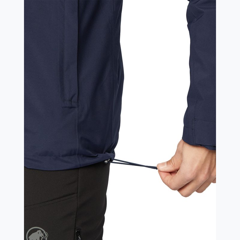 Men's rain jacket Mammut Linard HS Thermo Hooded Jacket Men marine 7