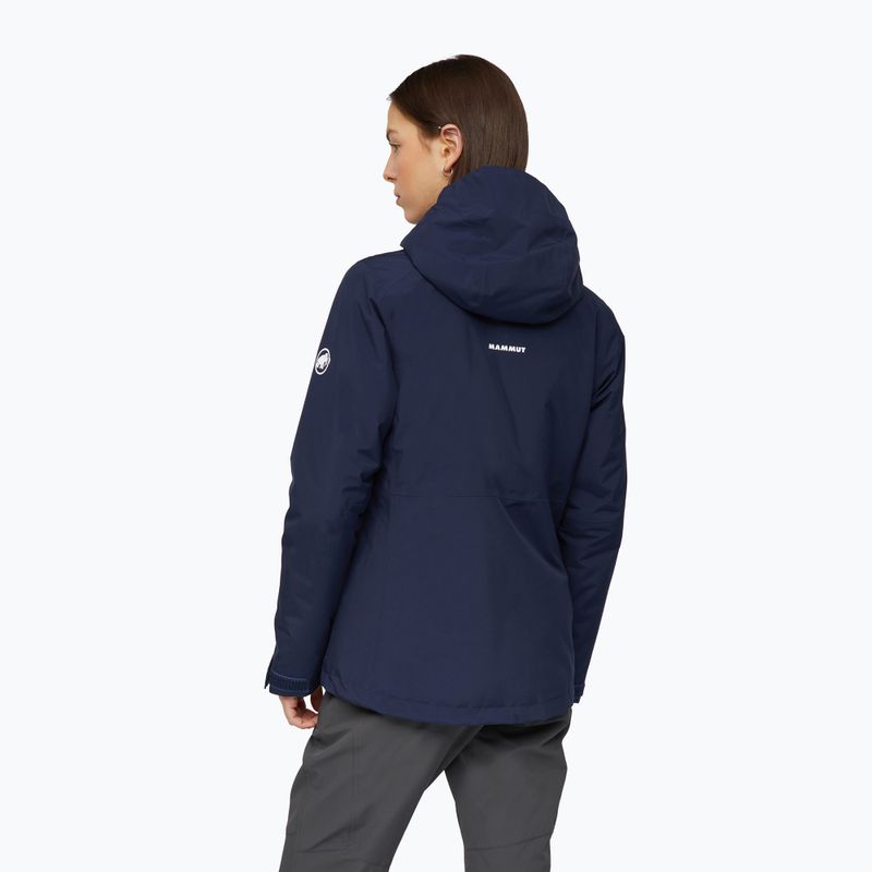 Women's rain jacket Mammut Linard HS Thermo Hooded Jacket Women marine 2