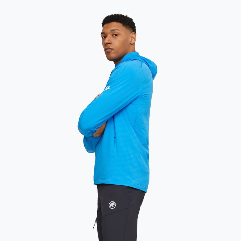 Men's trekking sweatshirt Mammut Madris Light ML Hooded Jacket Men glacier blue/marine 4