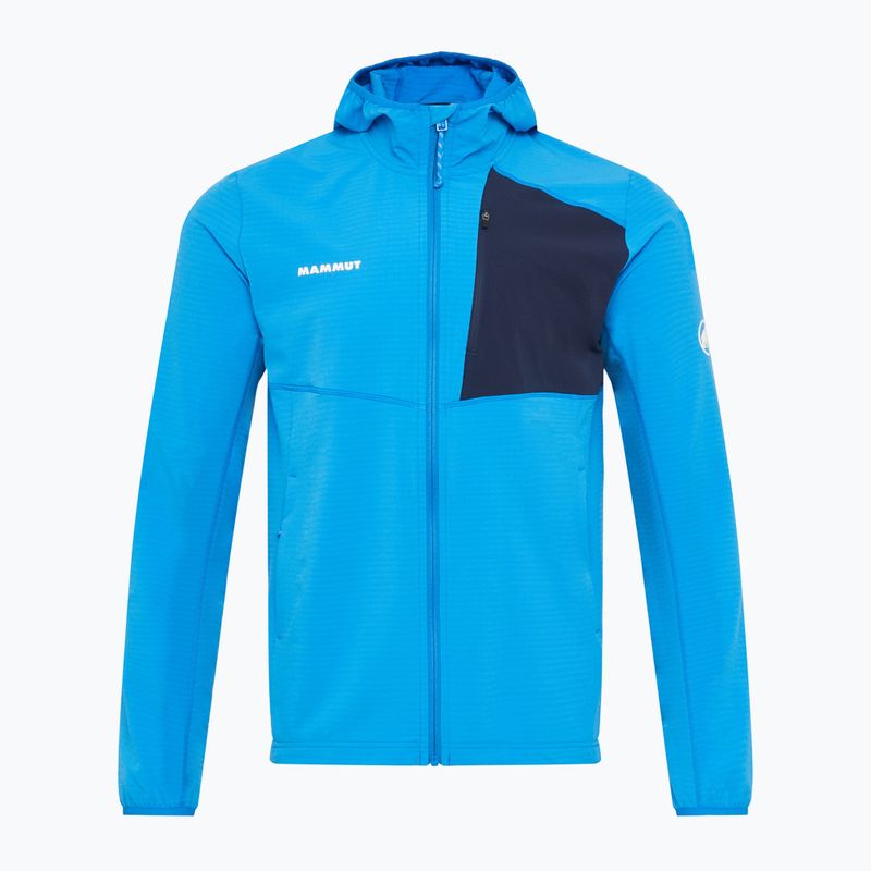 Men's trekking sweatshirt Mammut Madris Light ML Hooded Jacket Men glacier blue/marine 7