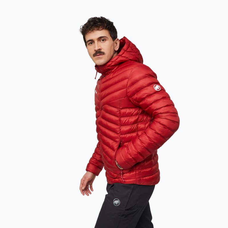 Men's insulated jacket Mammut Albula IN Hooded Jacket Men dark mammut red 4