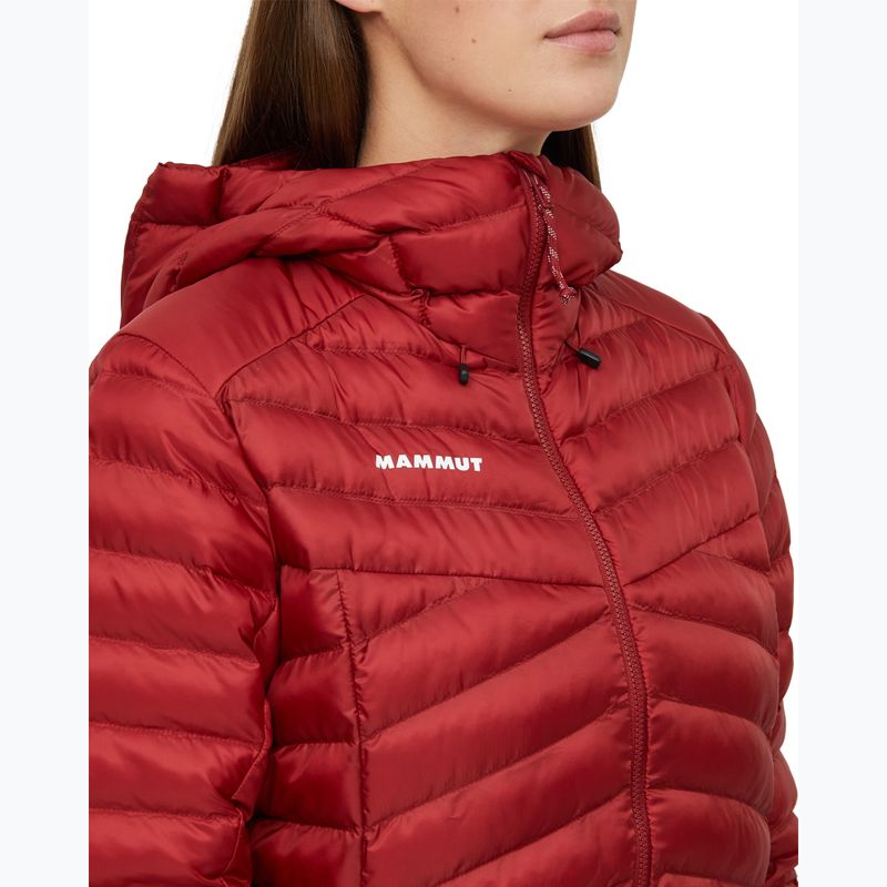 Women's insulated jacket Mammut Albula IN Hooded Jacket Women dark mammut red 9