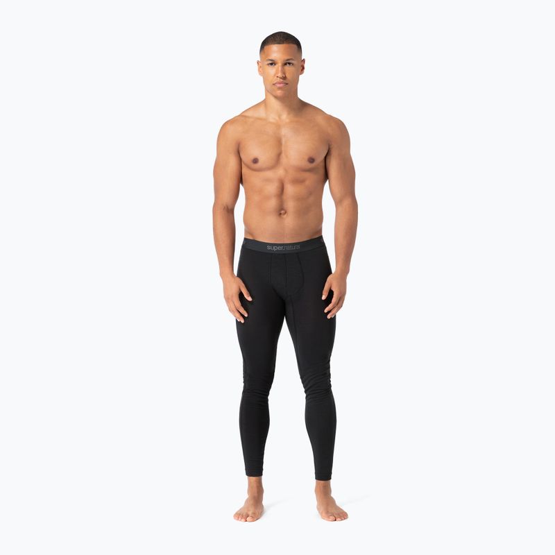 Men's thermal trousers super.natural Tundra 175 jet black 2
