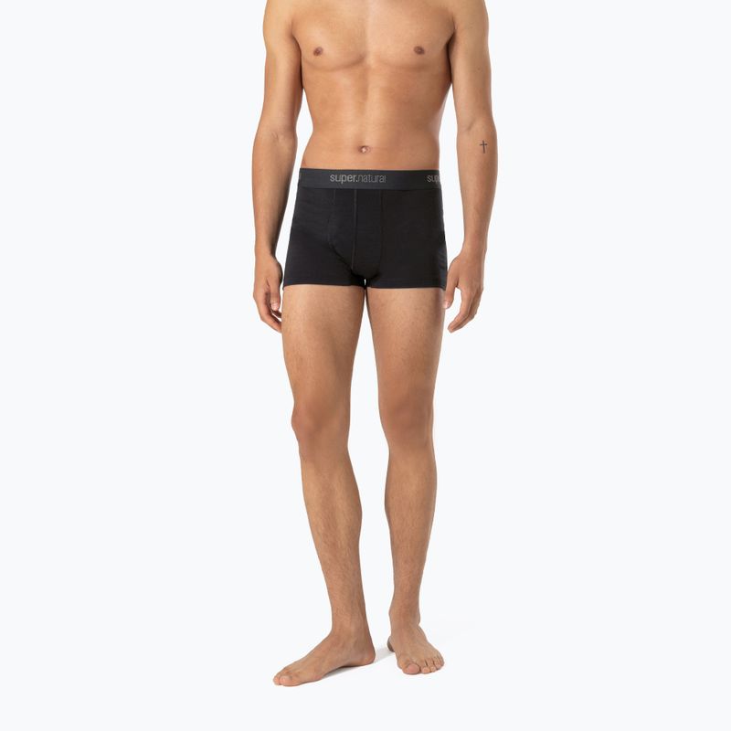 Men's thermal boxer briefs super.natural Tundra 175 jet black 3