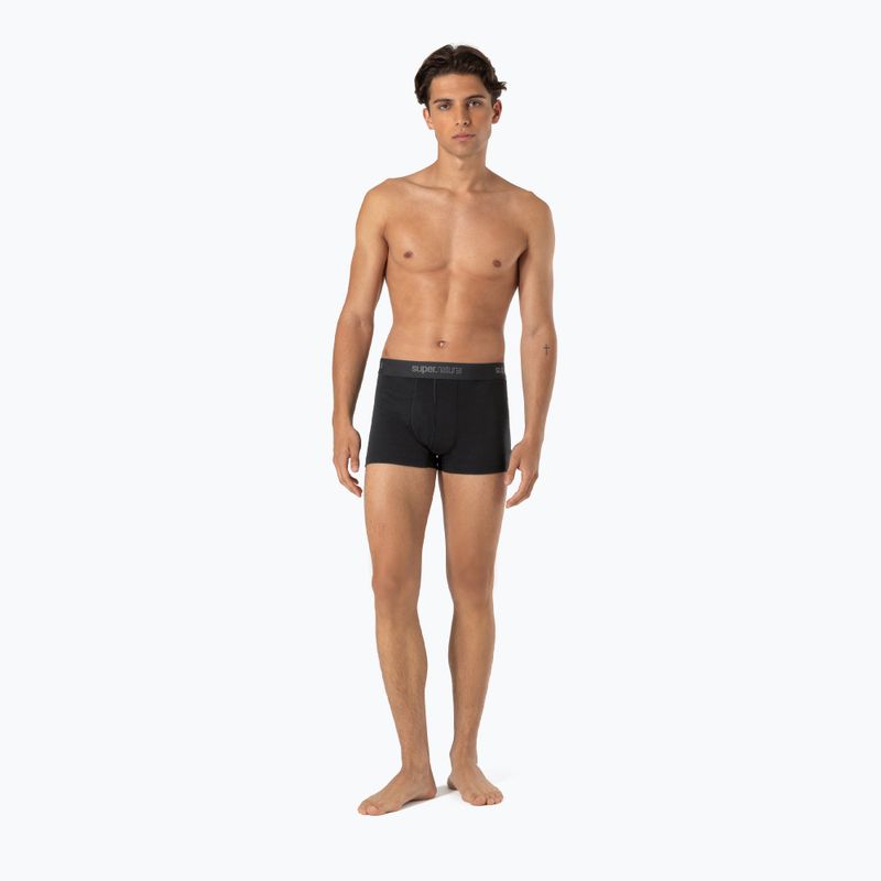 Men's thermal boxer briefs super.natural Tundra 175 jet black 4