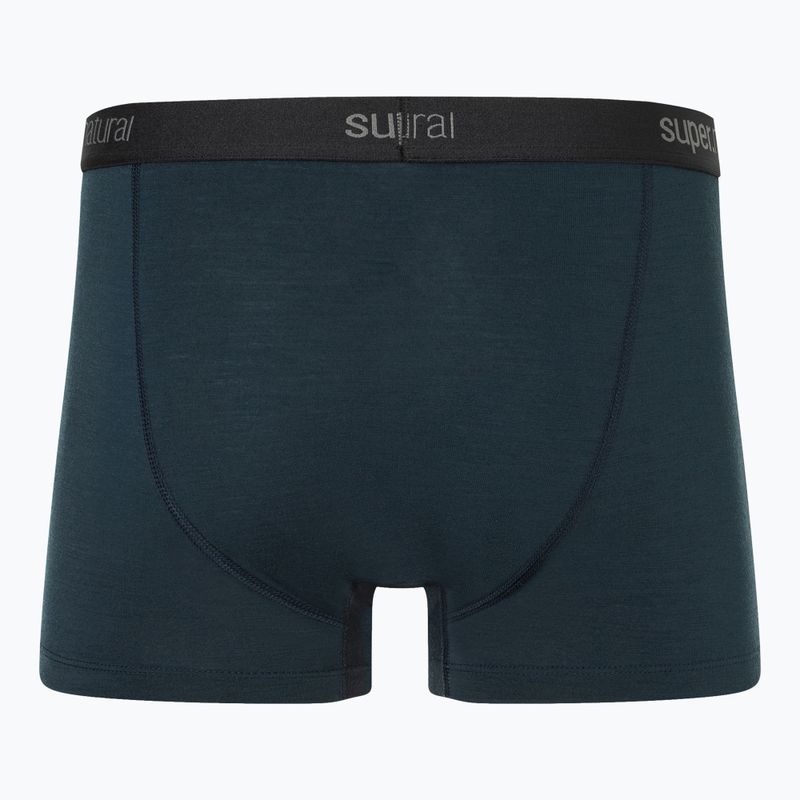 Men's thermal boxer briefs super.natural Tundra 175 blueberry 2