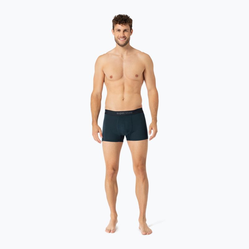 Men's thermal boxer briefs super.natural Tundra 175 blueberry 4