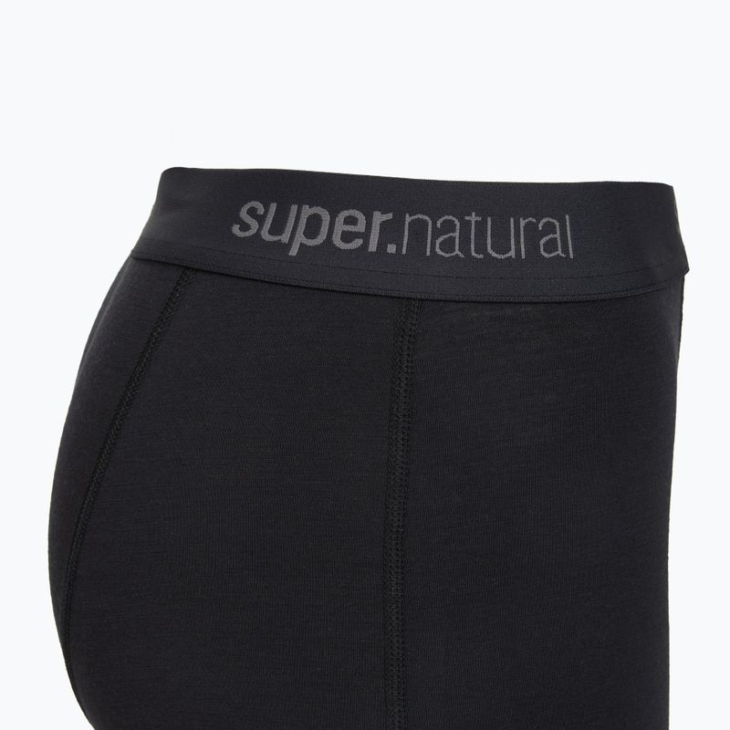 Men's thermal boxer briefs super.natural Tundra 175 2 pairs jet black/jet black 4