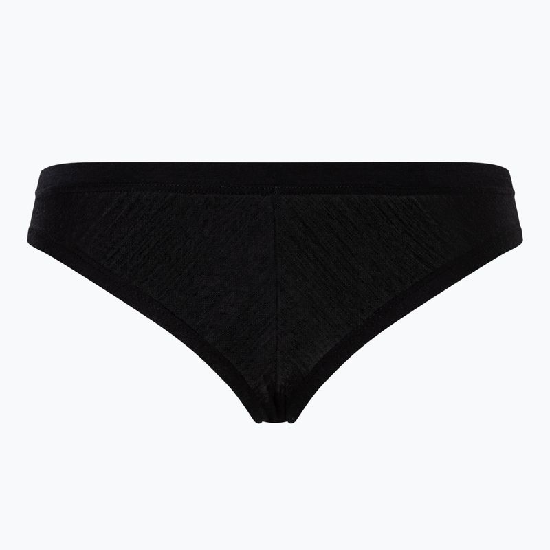 Women's thermal active underwear super.natural Tundra 175 Thong jet black 2