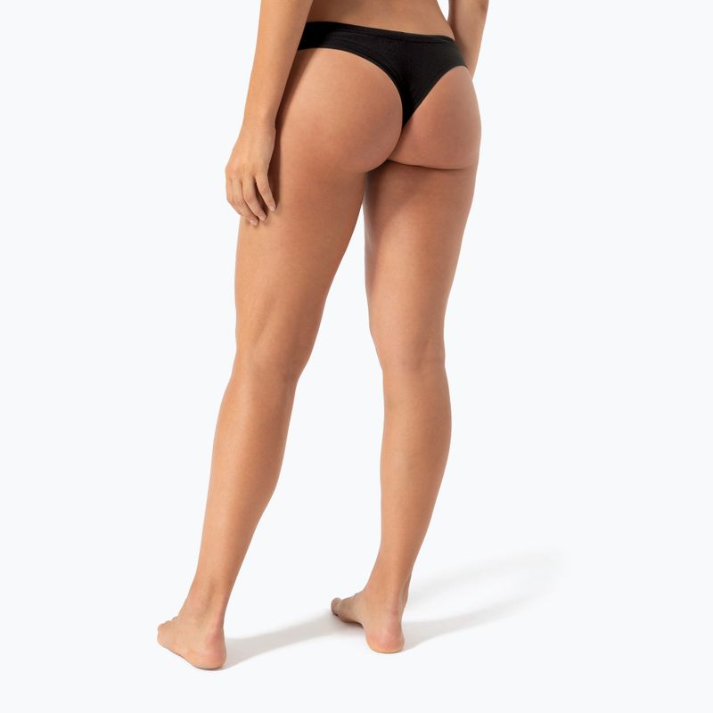 Women's thermal active underwear super.natural Tundra 175 Thong jet black 5
