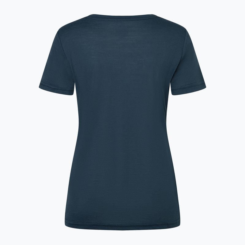 Women's T-shirt super.natural Preikestolen Cliffs Tee blueberry/feather grey/copper 4
