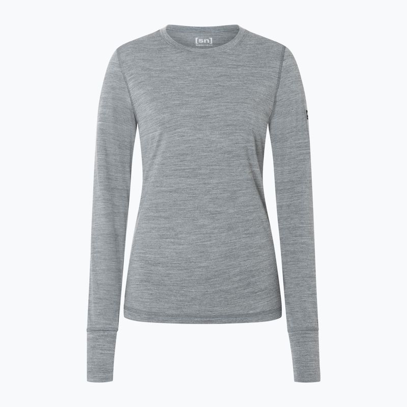 Women's thermal longsleeve super.natural Tundra 175 cashmere grey melange 4