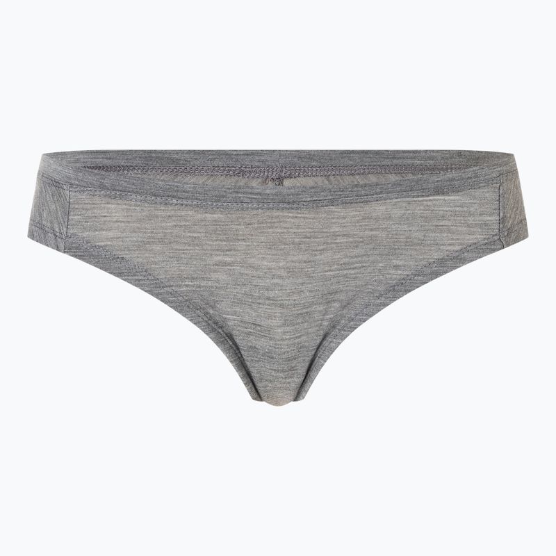 Women's thermal active underwear super.natural Tundra 175 Thong cashmere grey melange