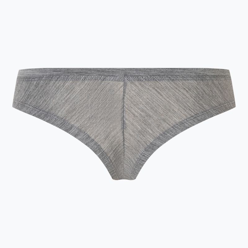 Women's thermal active underwear super.natural Tundra 175 Thong cashmere grey melange 2