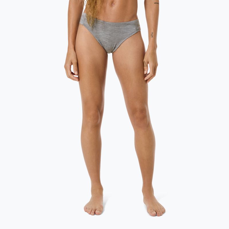 Women's thermal active underwear super.natural Tundra 175 Thong cashmere grey melange 3