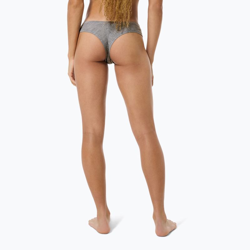 Women's thermal active underwear super.natural Tundra 175 Thong cashmere grey melange 5