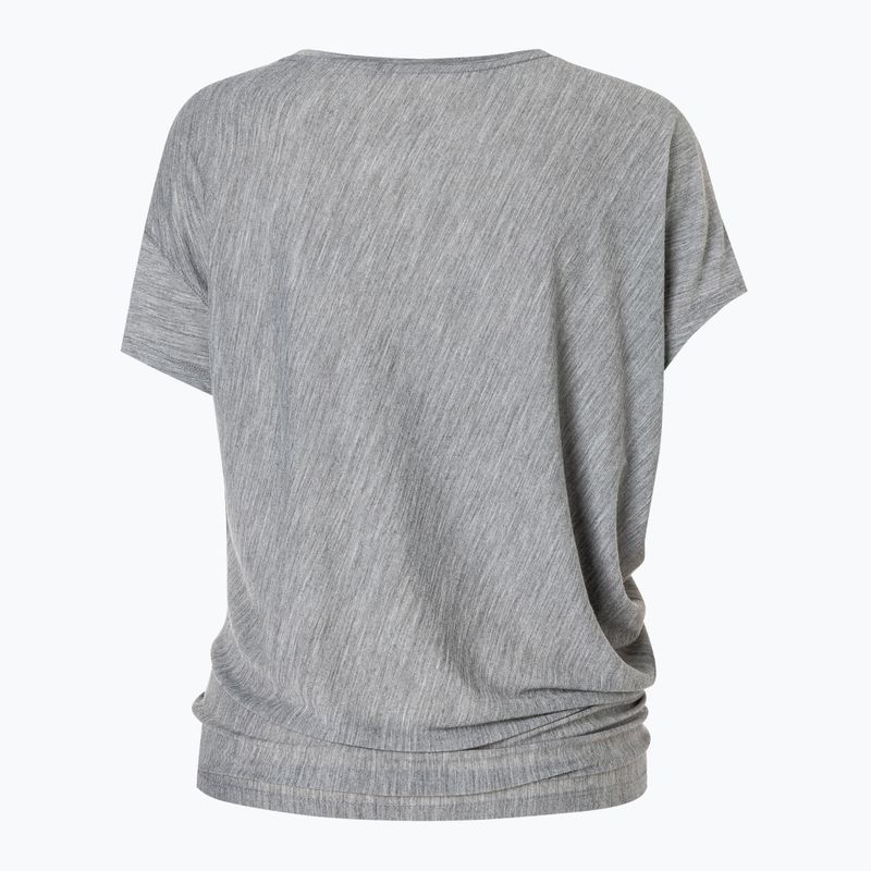 Women's yoga T-shirt super.natural Yoga Loose Tee cashmere grey melange 5