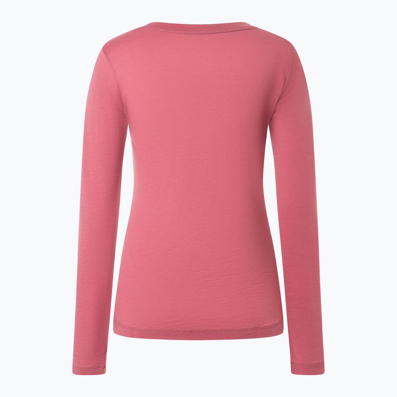 Women's longsleeve super.natural Little Heartwood mauwewood/white stone 5