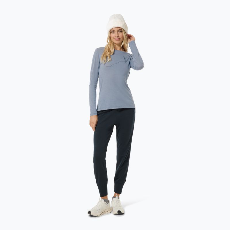 Women's longsleeve super.natural Bergglück flint stone/blueberry 2