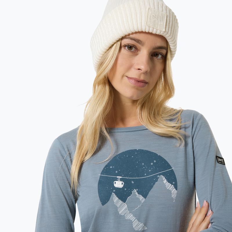 Women's longsleeve Super.Natural Gondola flint stone/various 3