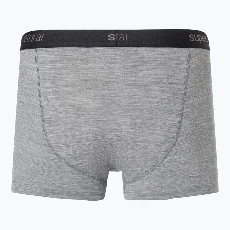 Men's thermal boxer briefs super.natural Tundra 175 cashmere grey melange 2