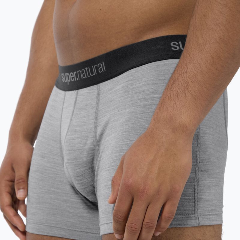 Men's thermal boxer briefs super.natural Tundra 175 cashmere grey melange 6